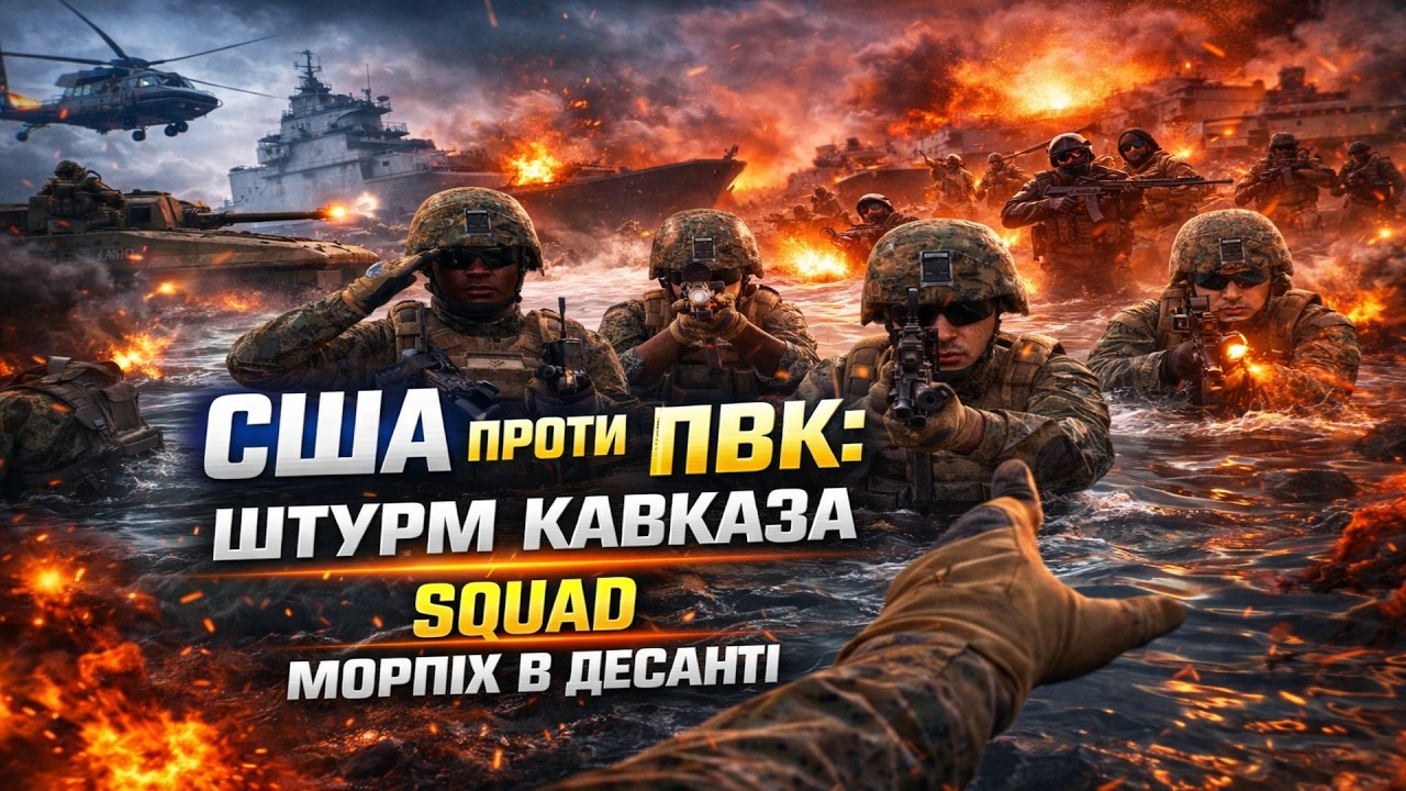 Морська піхота США штурмує КАВКАЗ в SQUAD