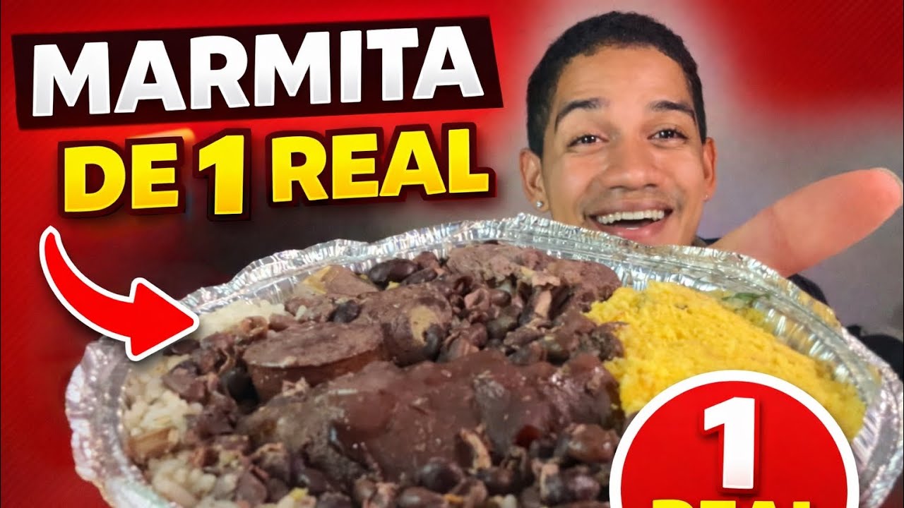 VLOG MARMITA DE R$ 1 REAL! DIA ESPECIAL DE FEIJOADA!