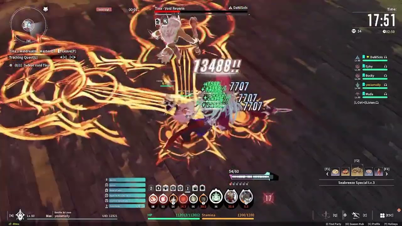 M20 Tina - 141k DPS Dissonance chief+gk run