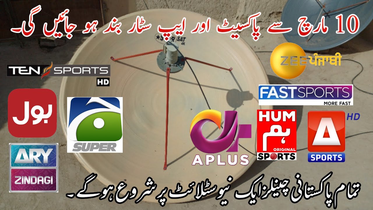 Paksat & Apstar Shutdowns in Pakistan From 10 March 2026 || Geo News New Tp Update 38°E 