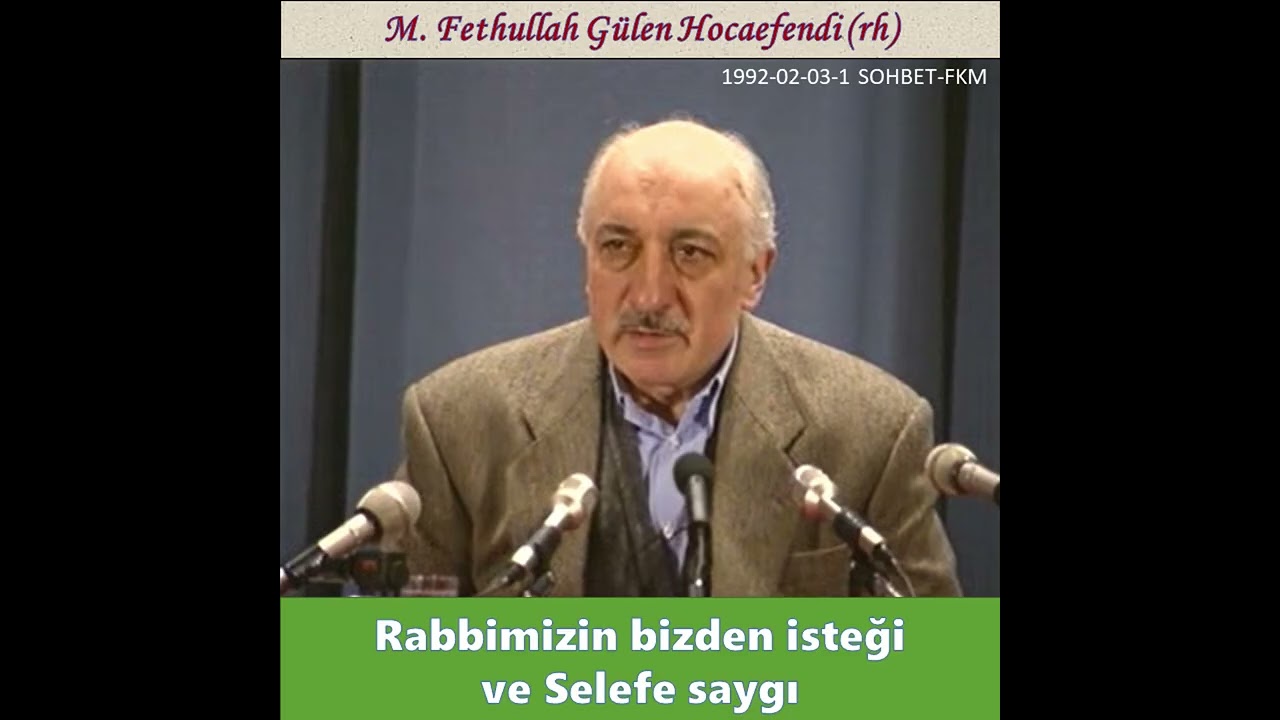 1992-02-03-1 SOHBET-FKM Rabbimizin bizden isteği ve Selefe saygı - MFG Hocaefendi (rh)