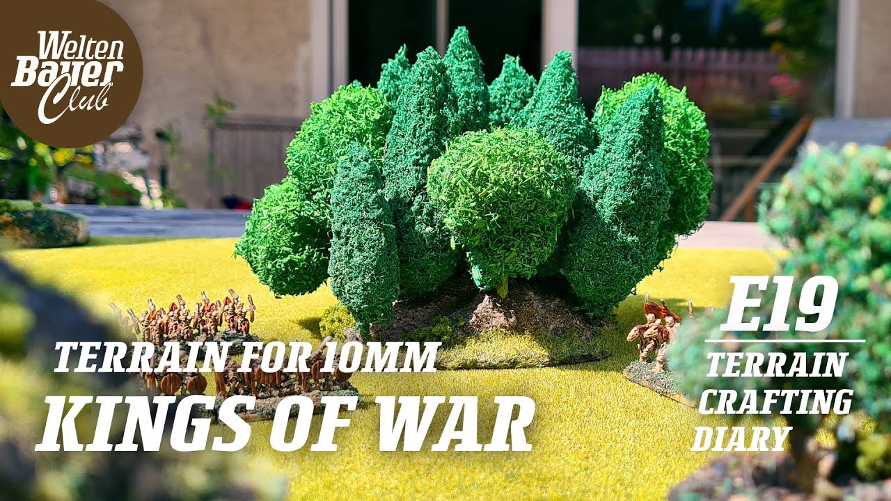 quick n easy TREES - building terrain for 10mm Kings of War