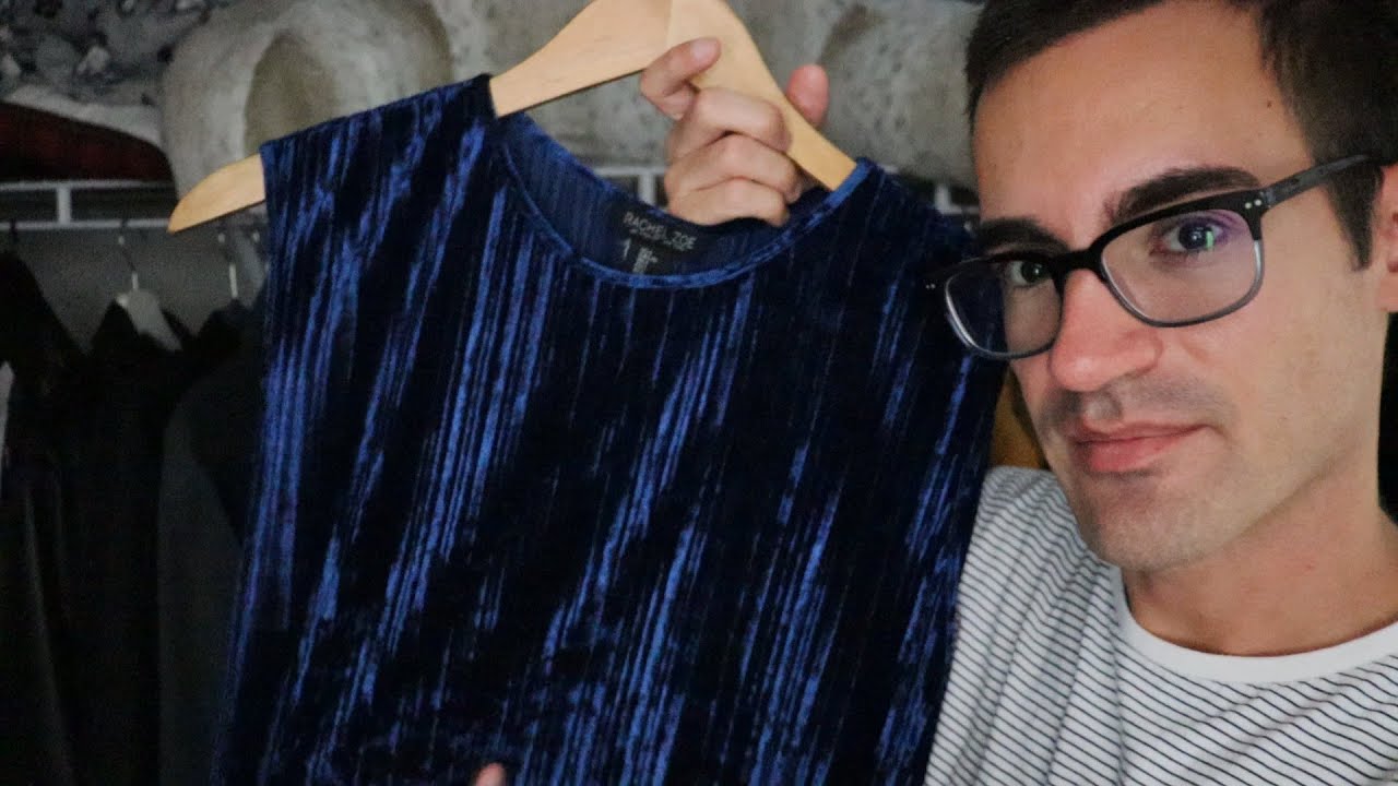 Women's Clothes in a Closet Haul | Rustling Textures & Fabrics, Hangers Clinking & Clanking (ASMR)