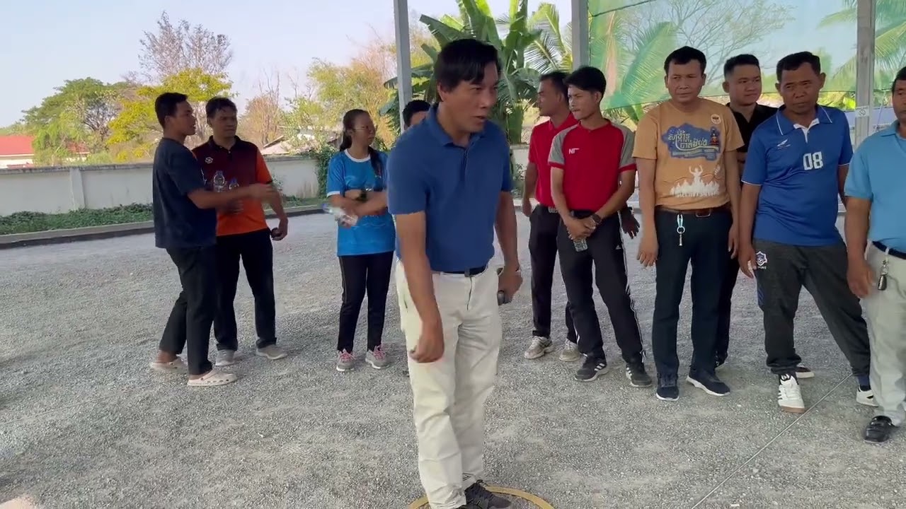 Petanque Training By Teacher Kim Youth(ការហ្វឹកហាត់កីឡាប៊ូលនិងប៉េតង់ដល់សិស្សនិងគ្រូបង្គោលកម្រិតC