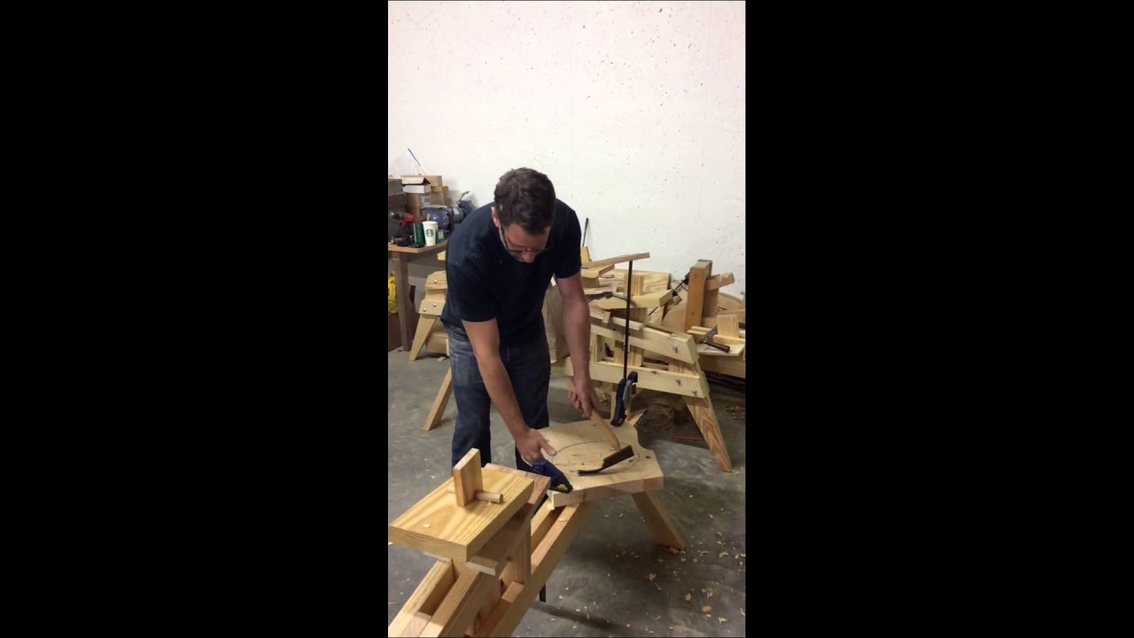 How to Use a Tim Manney Adze to Hollow A Windsor Chair Seat