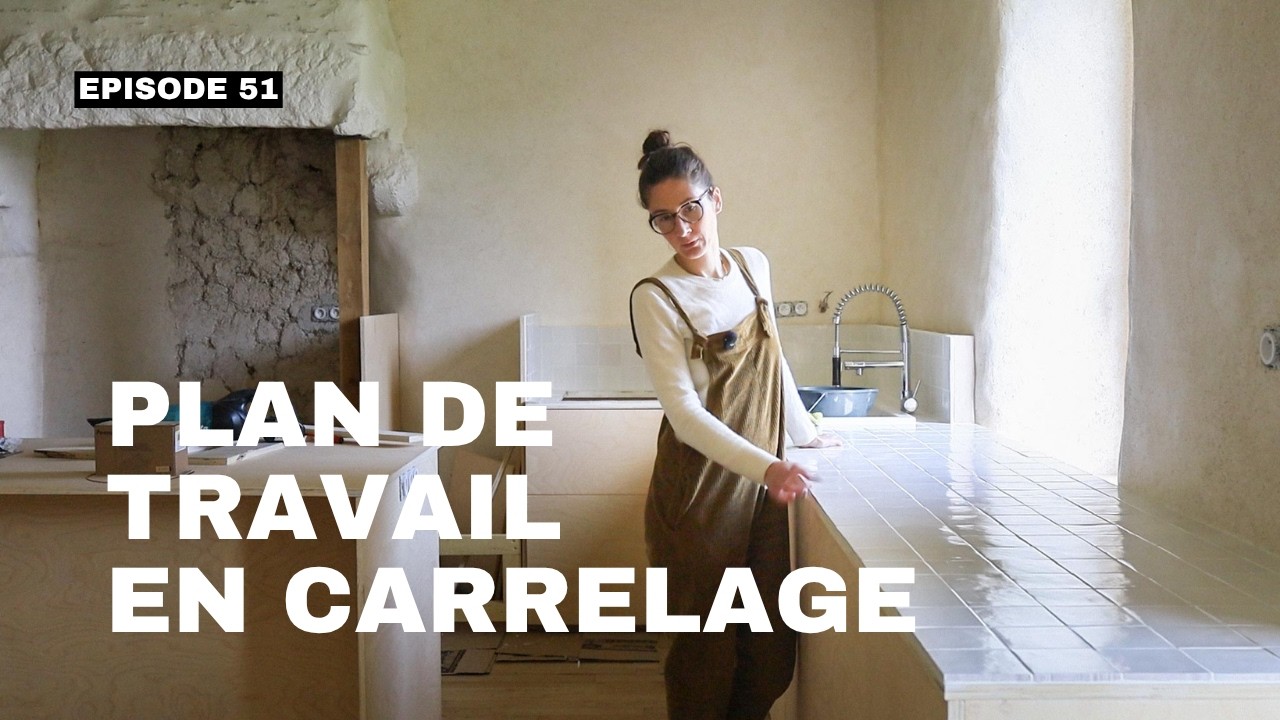 J'ai carrelé notre plan de travail (et fabriqué toute notre cuisine moi-même) ! -  Rénovation Ep.51