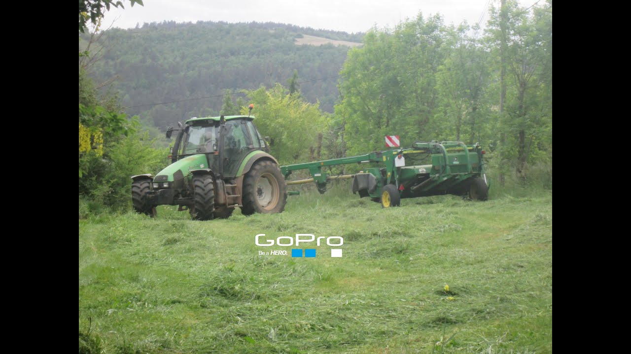 Fauchage Deutz Fahr 106 mk3 + faucheuse John Deere 1465