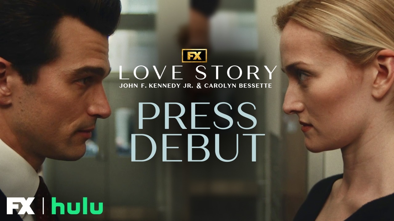 John and Carolyn&rsquo;s Press Debut - Scene | Love Story: John F. Kennedy Jr. & Carolyn Bessette | FX