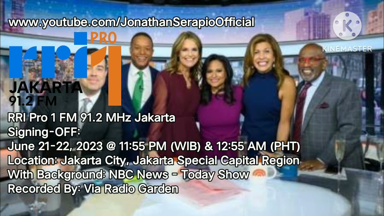 RRI Pro 1 FM 91.2 MHz Jakarta - Signing-OFF | (June 21-22, 2023)