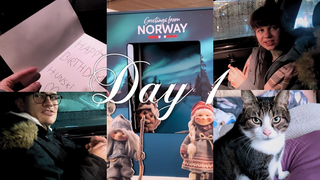 Going to Norway, seeing my BF after 5 months & belated Birthday present | 9 Days to Christmas vlog