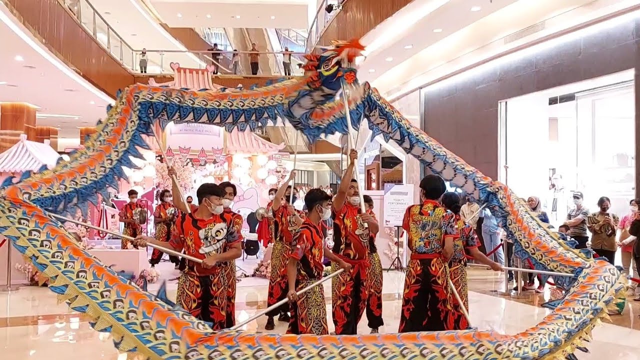 Liong Dance, Dragon Dance di Pacific Place Jakarta, 20 Jan 2023