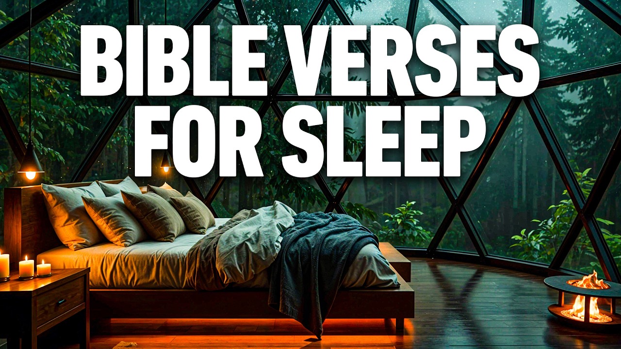Bible Verses with Rain for Sleep and Meditation | Sleep With God's Word