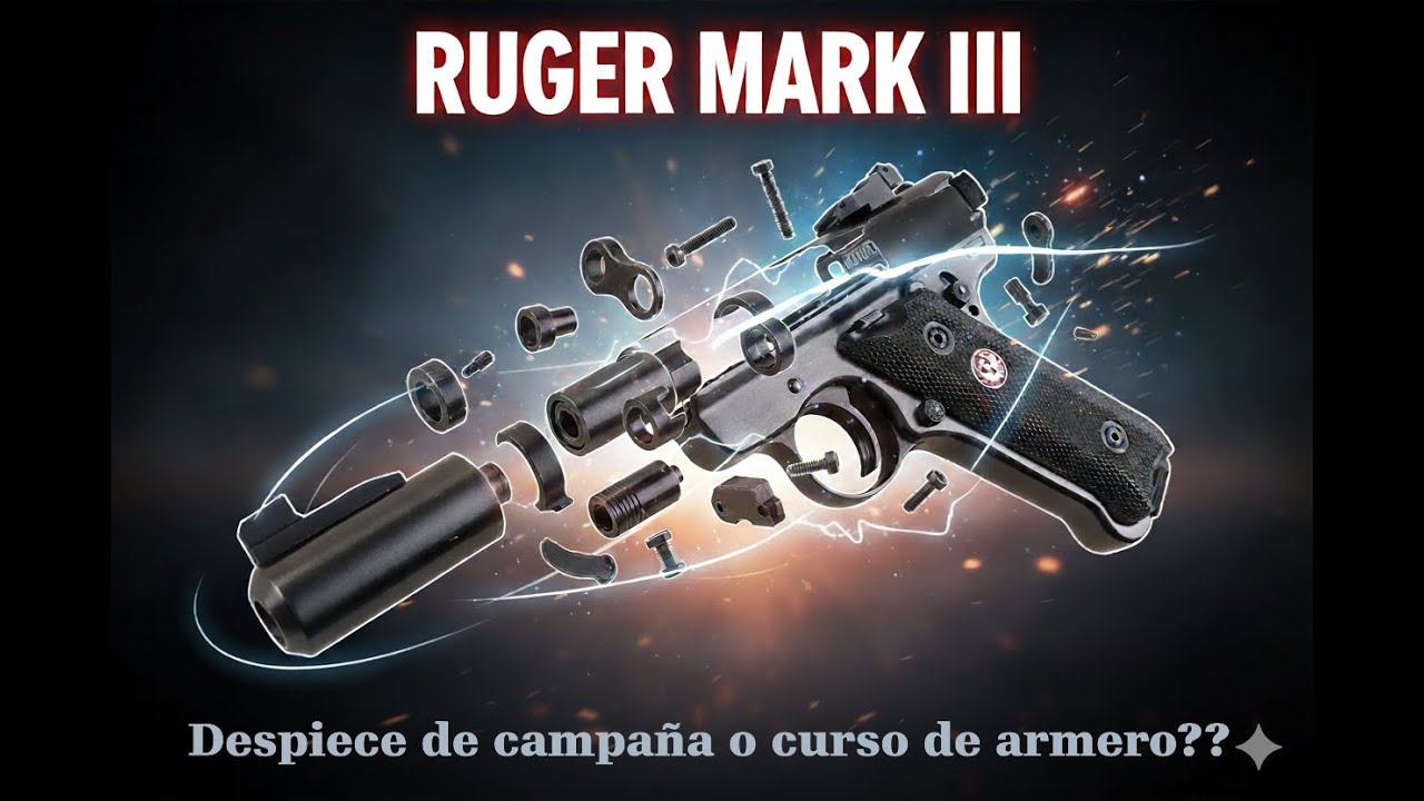Desafío Ruger Mark III: ¿Te atreves a desarmar el rompecabezas de los armeros?
