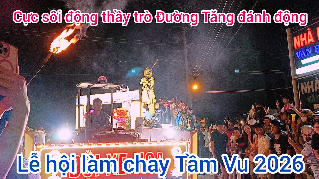 Đánh động cực kỳ sôi động cùng thầy trò Đường Tăng hoạt động đặc sắc tại lễ hội làm chay Tầm Vu 