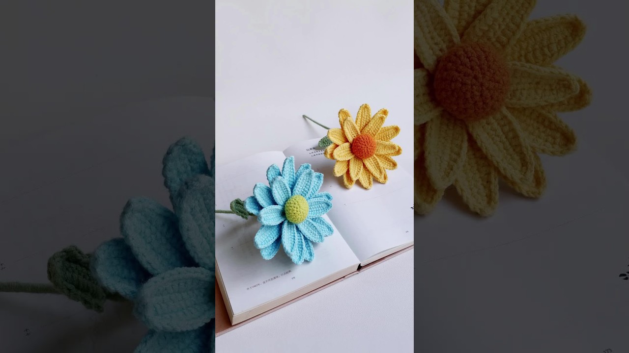 萱依草小菊花最后一期。不会组装的可以拉到后面去看~~#钩针编织 #手工diy