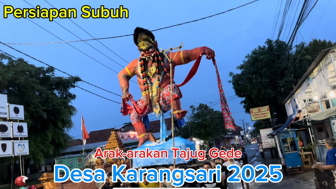 Persiapan Pagi arak-arakan Tajug Gede 2026 || Desa Karangsari Cirebon