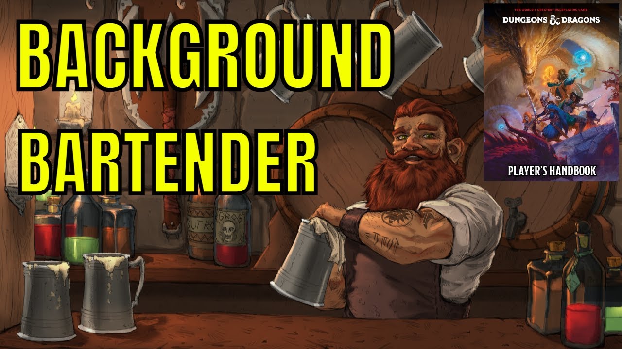 DESIGNING BACKGROUND BARTENDER & STABLEHAND for DUNGEONS & DRAGONS 2024 or 5E 🔴#4k LIVE