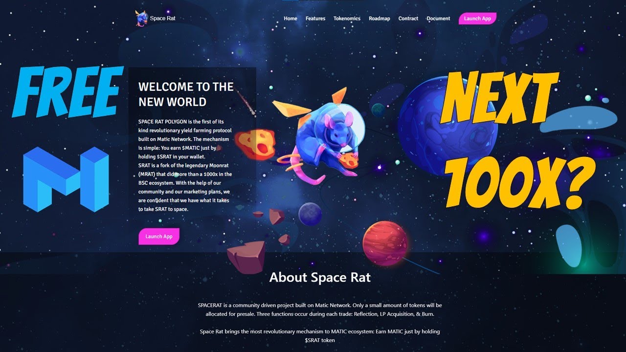SpaceRat Next 100x? First MATIC Airdrop Farm and How to Buy!
