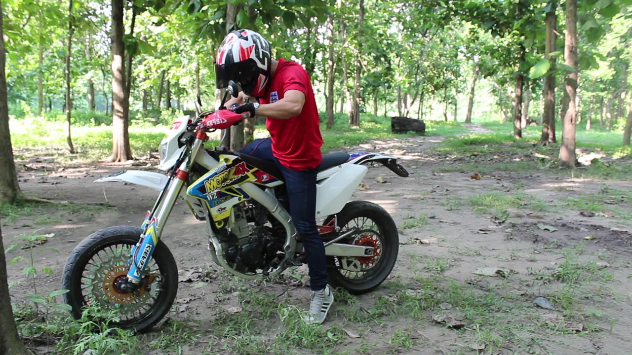 How to Ride Dirt (tall) Bike With Short Height | Riding Cross X 250Se