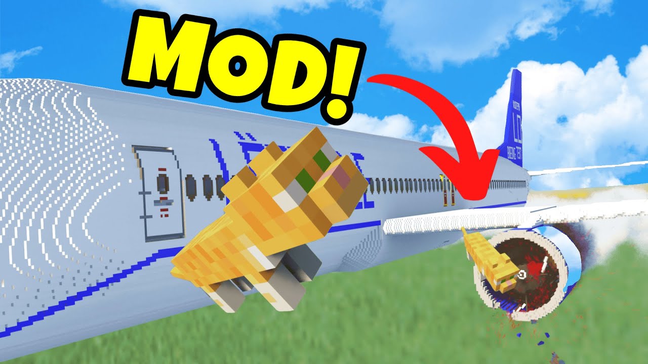 Сколько Minecraft-котов нужно, чтобы разбить самолёт?! Геймплей Teardown