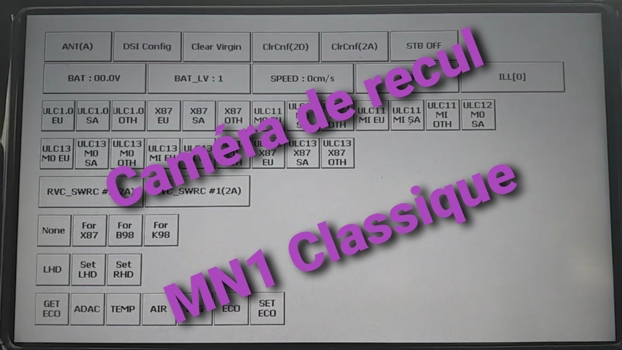 Activer caméra de recul sur Medianav classique 4.0.3