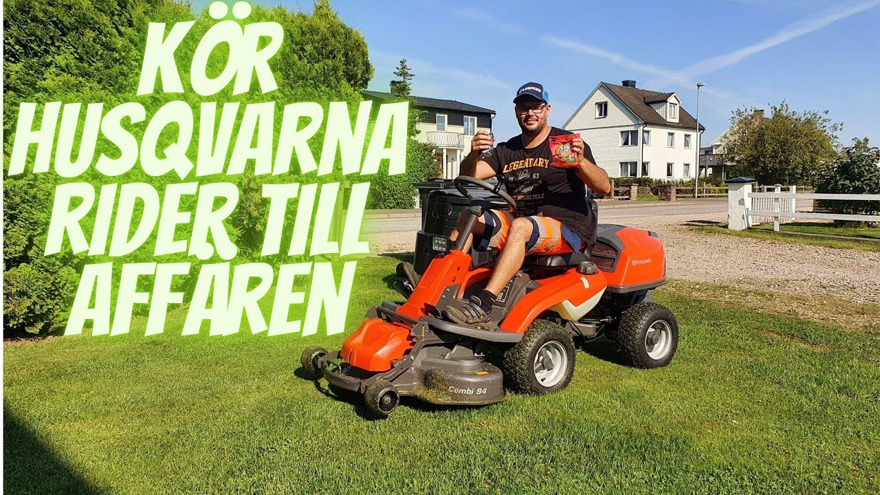 Kör husqvarna rider till affären