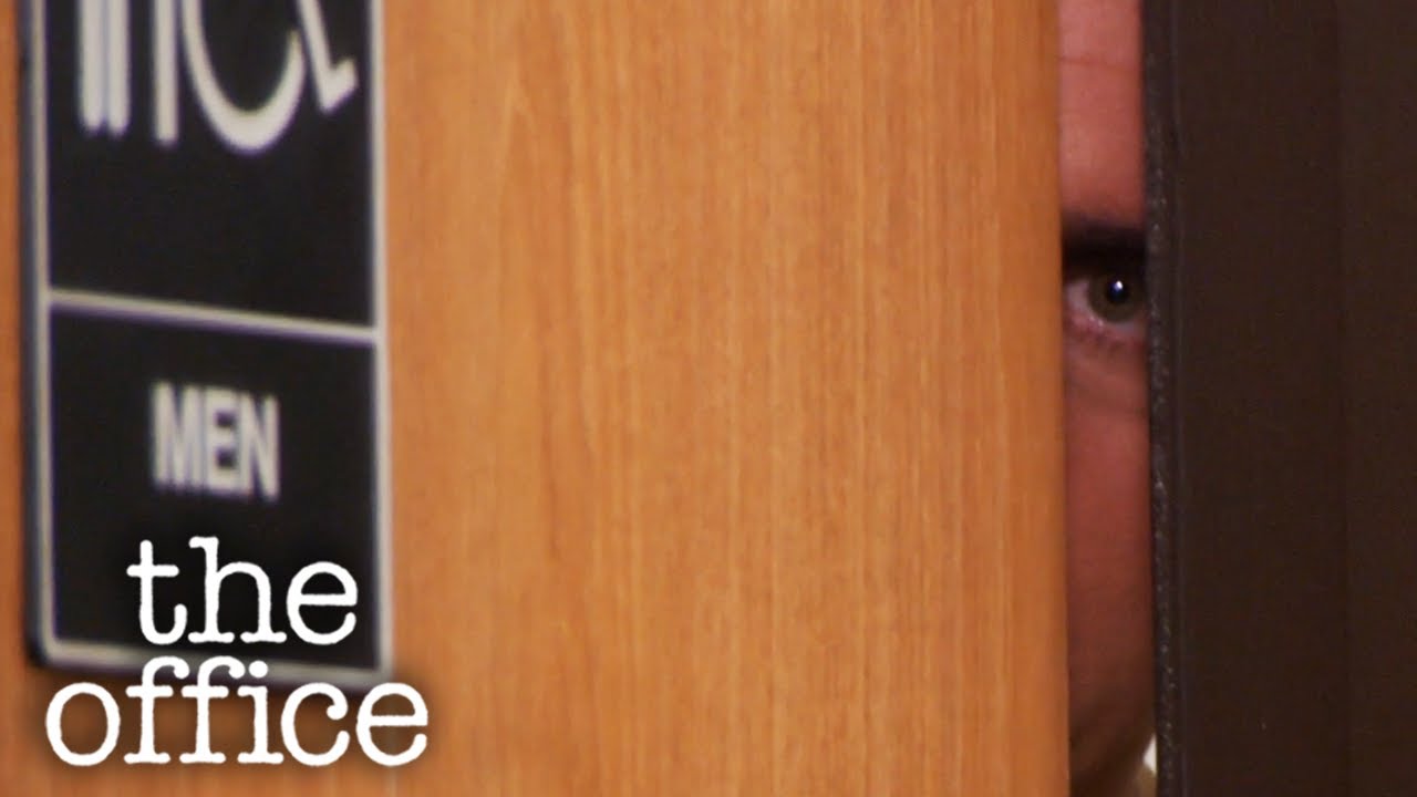 Hiding in the bathroom pretending to be pooping | Season 5 Deleted Scene | Superfan | The Office US