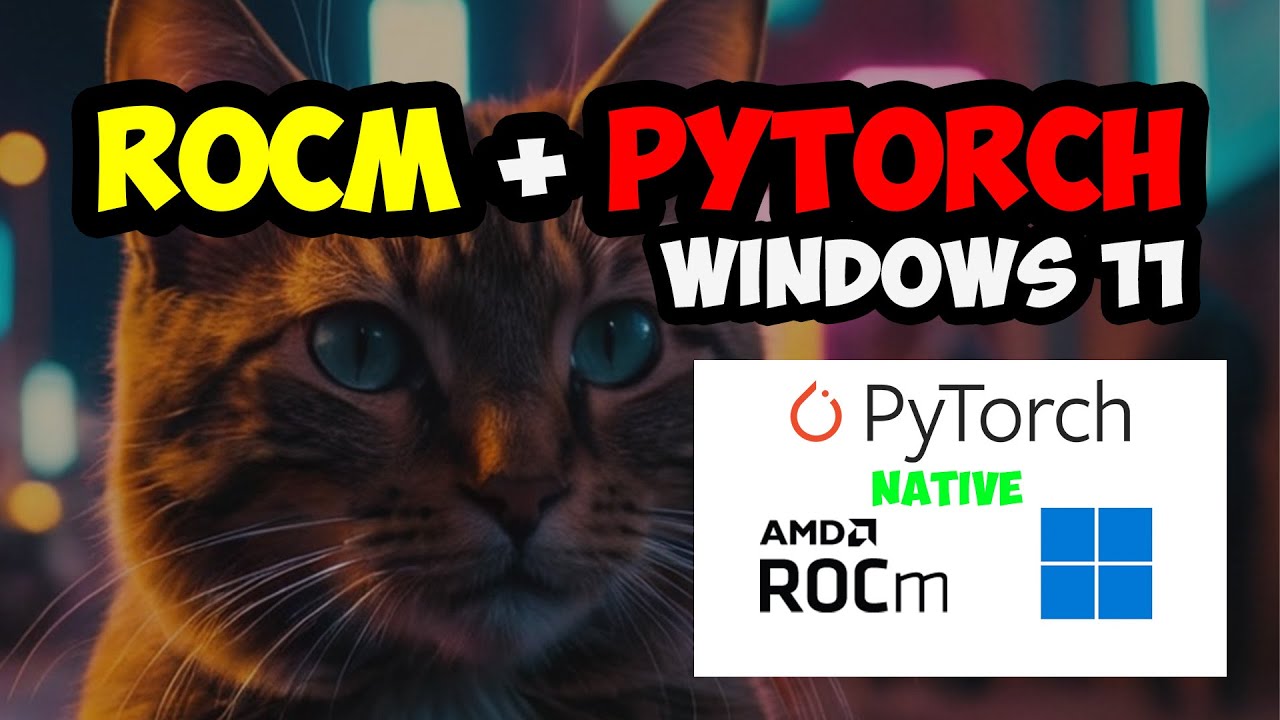Запустите ROCm + PyTorch на Windows 11 для ЛОКАЛЬНОГО ИИ, стабильной диффузии, комфортного UI!! (...