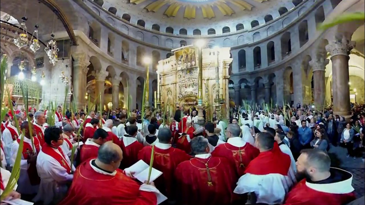 Palm Sunday Procession  Holy Sepulcher -  Part 2