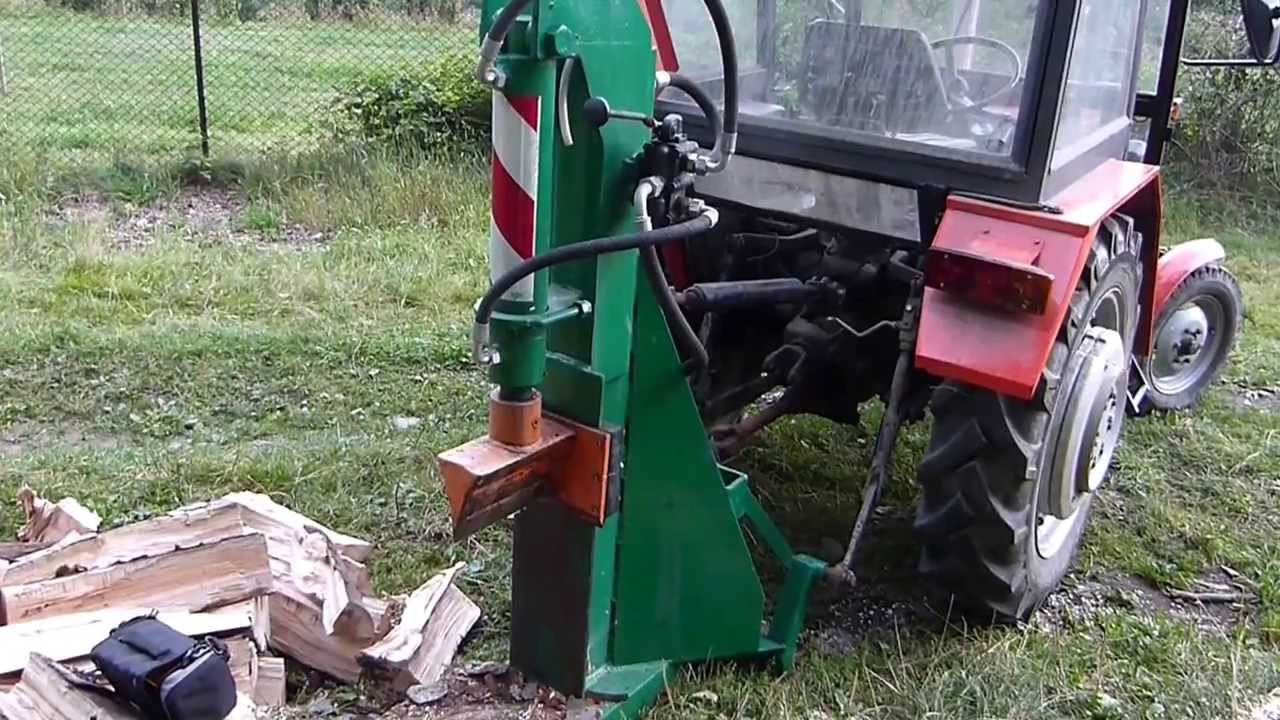Hydrauliczna łuparka do drewna za traktor