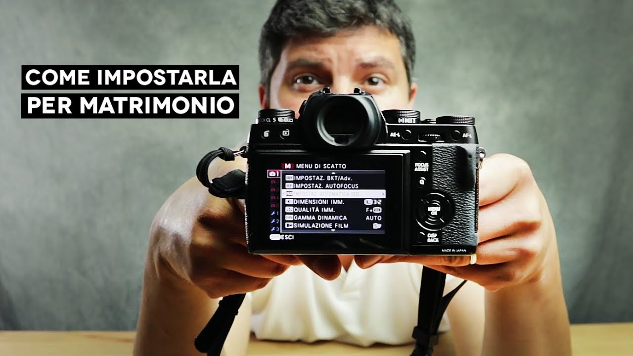 Impostazioni Fotocamera per Matrimonio