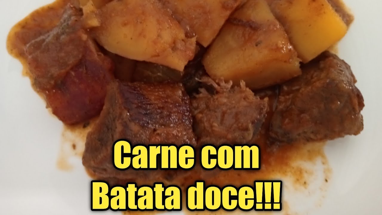 Como Fazer Carne de Panela Com Batata doce - Fazendo Carne de Panela ( Prato do Chefe)
