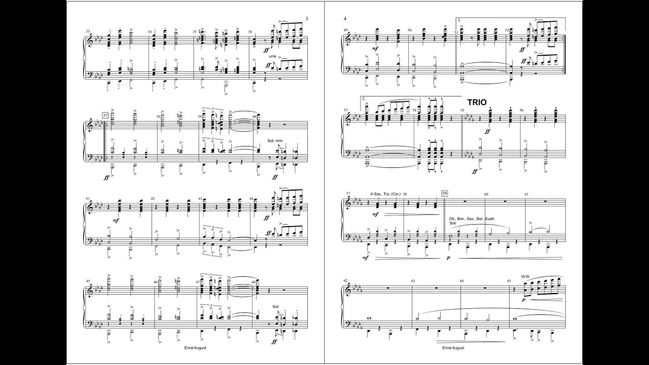 Ernst August Marsch - Hermann Ludwig Blankenburg - arr. Andreas Schorer