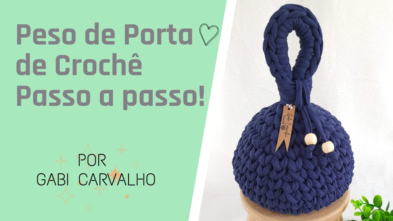 Peso de Porta de Crochê