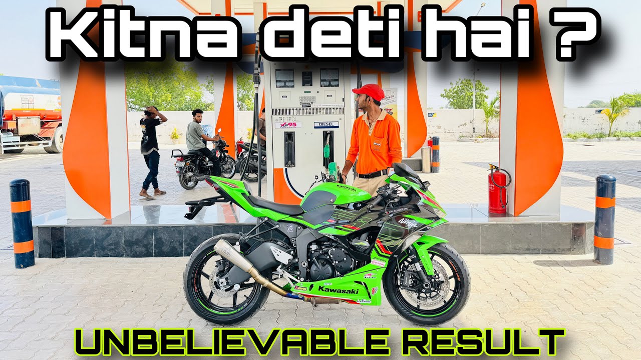 Ninja ZX-6R mileage test | tank to tank | shocking result #kawasakizx6r #zx6r