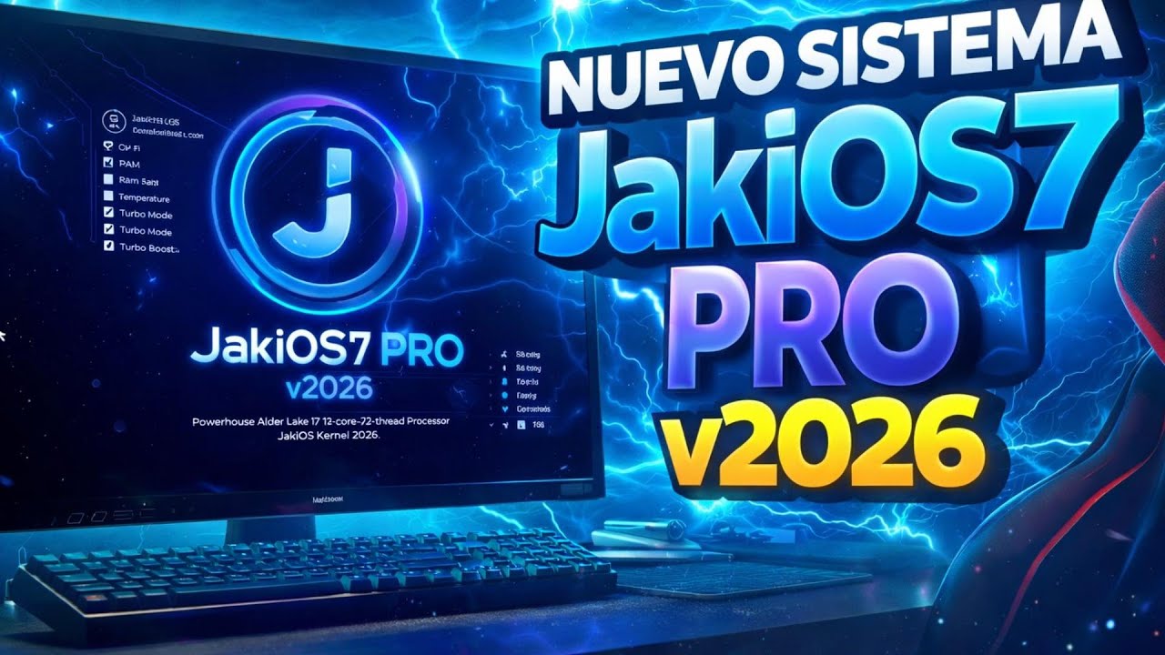 🔥JakiOS7 Pro Lite Edition v2026 🚀El MEJOR Sistema para PC de Bajos Recursos x32/x64 ligero y Rápido