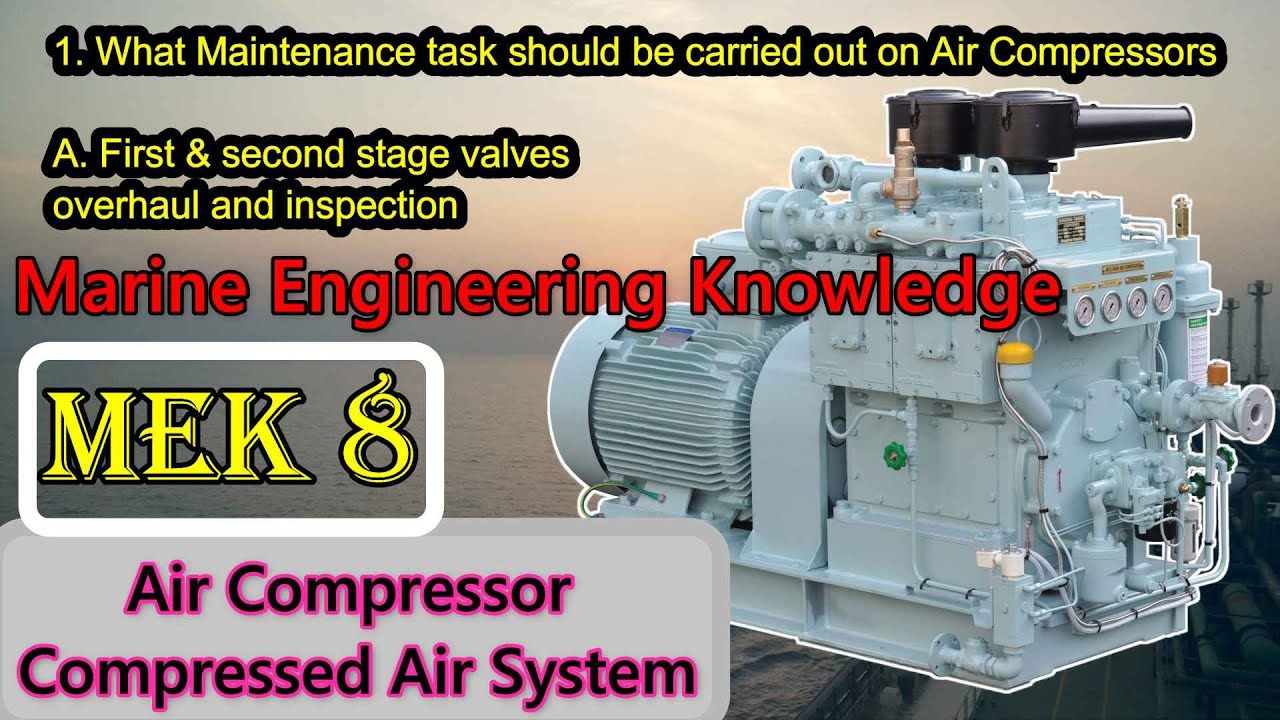 Air Compressor & Compressed Air System / MEK 8 / Ans with explanation / Marine Engineering Knowledge