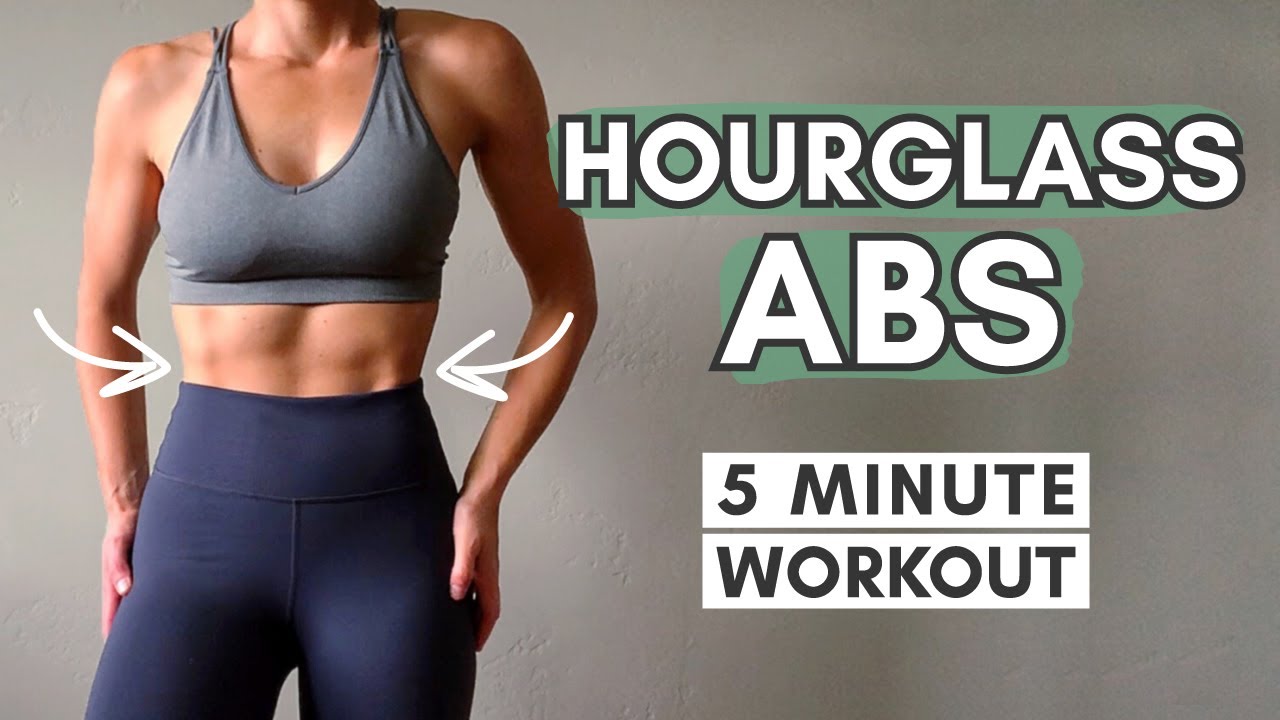 HOURGLASS FIGURE WORKOUT No Equipment | 5 Minutes