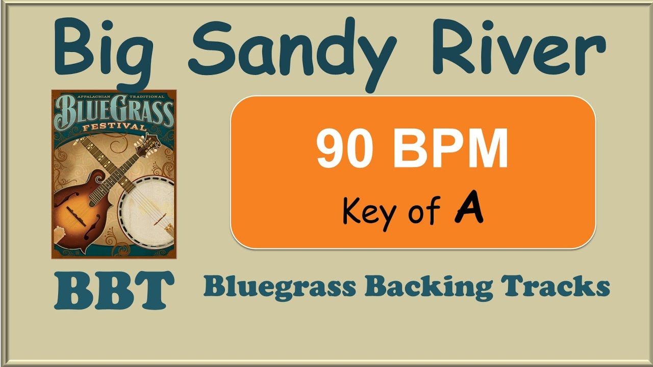 Big Sandy River bluegrass backing track 90 BPM