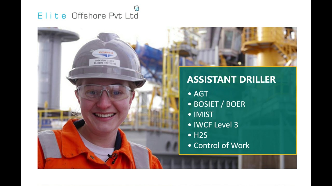 Certification Requirement for Job seekers in Oil & Gas production Industry