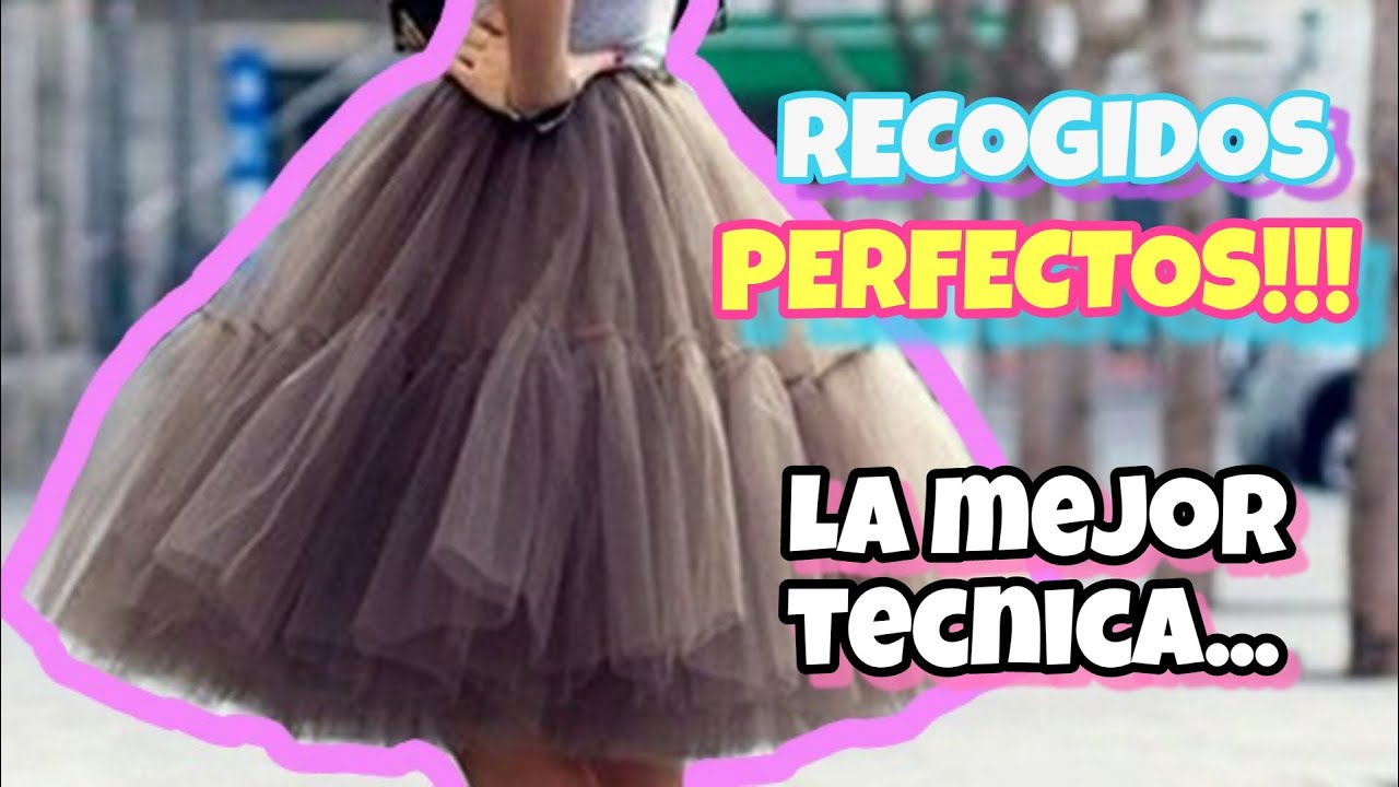 💯RECOGIDOS PERFECTOS!!! Como hacer RECOGDIOS / FRUNCIDOS en tela PARA FALDAS, VESTIDOS y CRINOLINAS