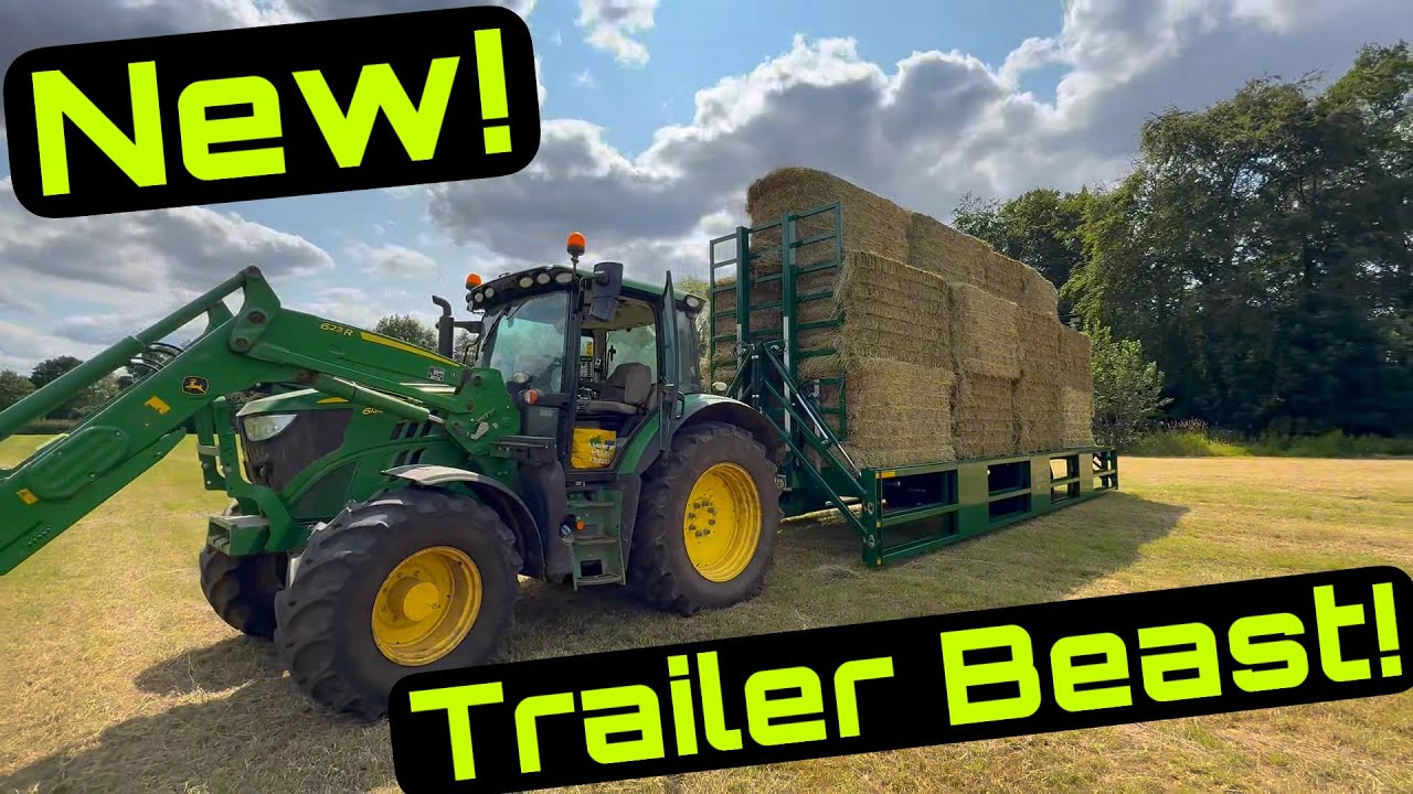 New Bailey Straw Trailer, with Clamp Sides! Bella’s Birthday! 