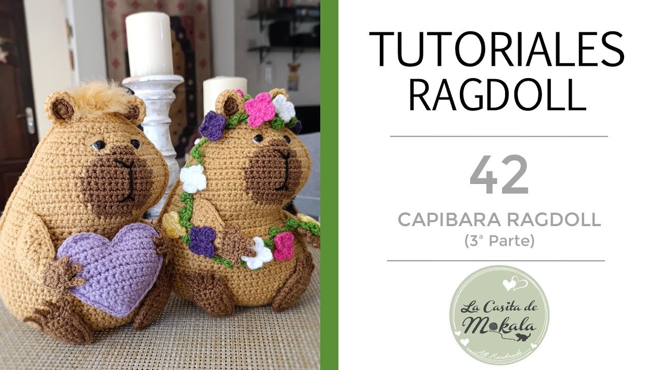 🍀 TUTORIAL Cómo tejer CAPIBARA RAGDOLL CROCHET | RAGDOLL CAPYBARA | Crochet | (3/4)