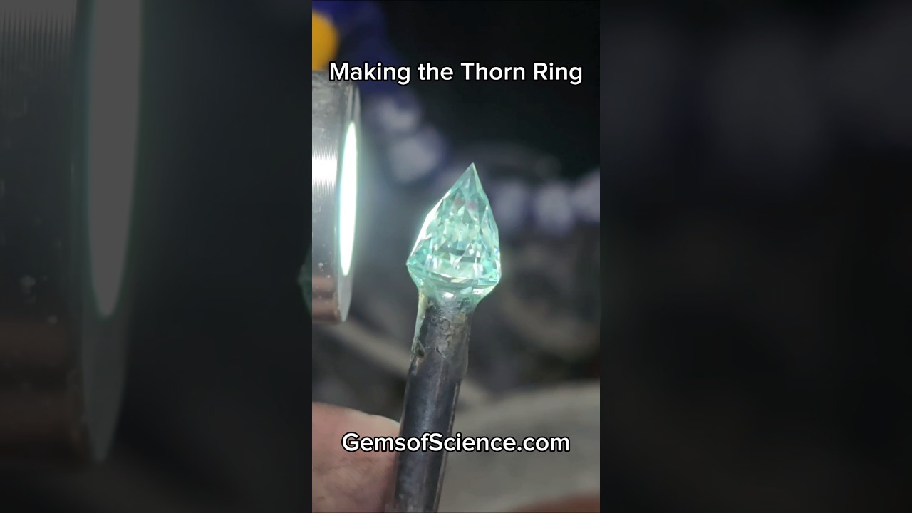 The Thorn Ring from #deltarune in real life!  #gems #faceting #snowflake #gemstones #videogames