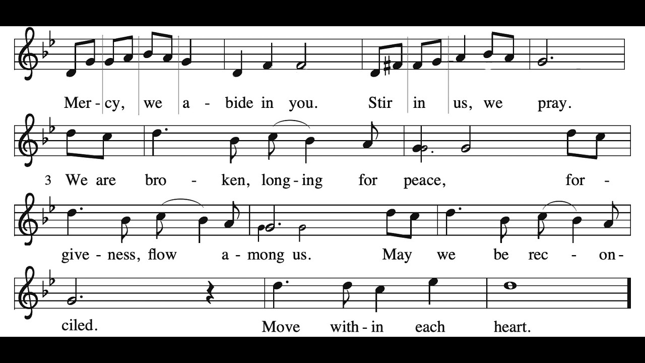 Gospel Acclamation in Lent Mercy We Abide In You