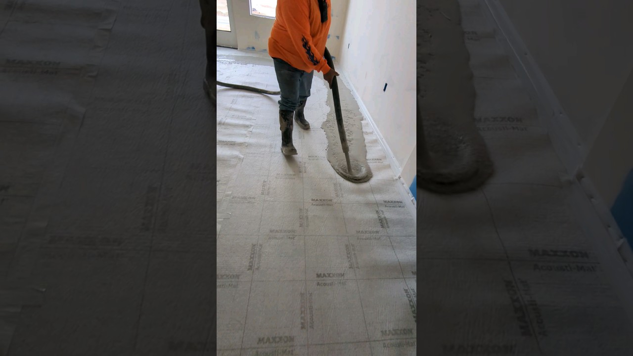 A Day on the Jobsite - Gypcrete!!!  #construction #concrete