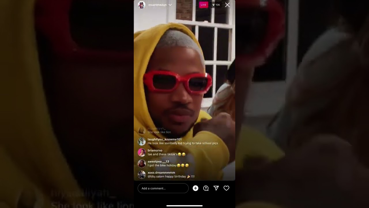 TheRealKyleSister IG live 2/8 with Tuson and Arrogant Tae PART 1