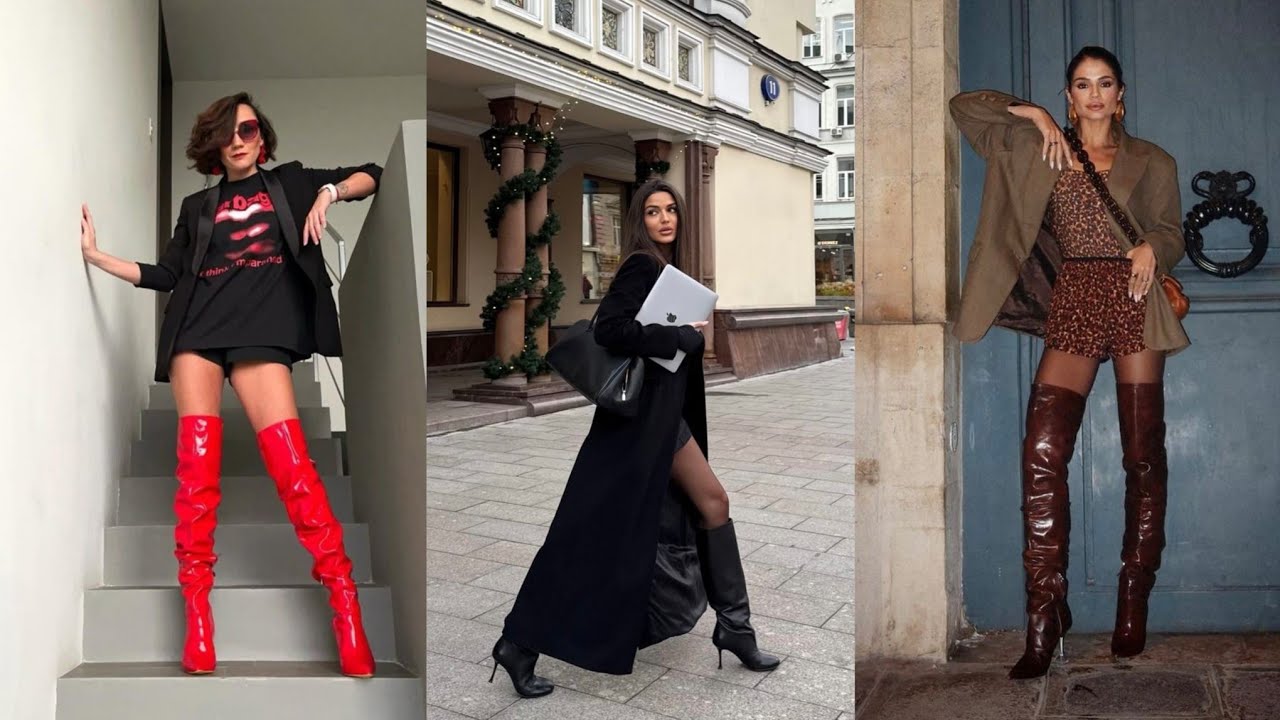 Sky-High Style: Luxe Leather Long Boots