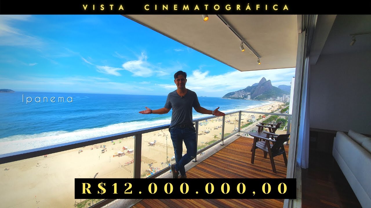 VIEIRA SOUTO LUXO ⚜️ VISTA DE CINEMA em apartamento em Ipanema