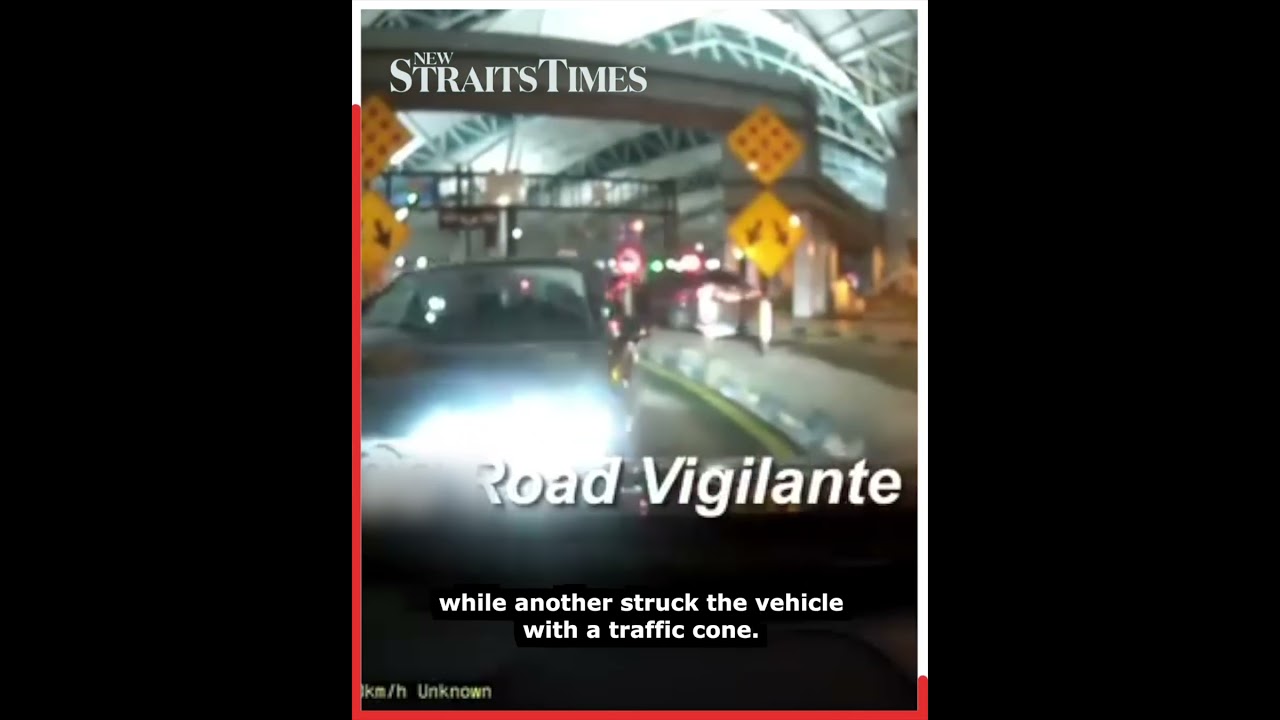 #NSTViral: Singapore-registered car drives against traffic, defies police at Johor CIQ